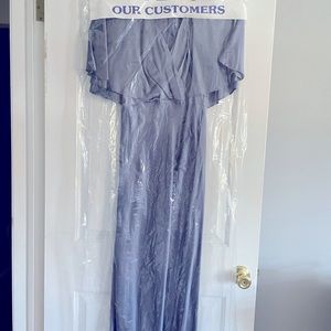 Slate blue Astr the Label bridesmaids dress. Size L. No alterations. Worn once.